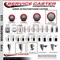Service Caster 5'' Red Poly Wheel Swivel 7/16'' Grip Ring Stem Caster Set 2 Brakes, 4PK SCC-GR20S514-PPUB-RED-TLB-716138-2S2 - alternate 3